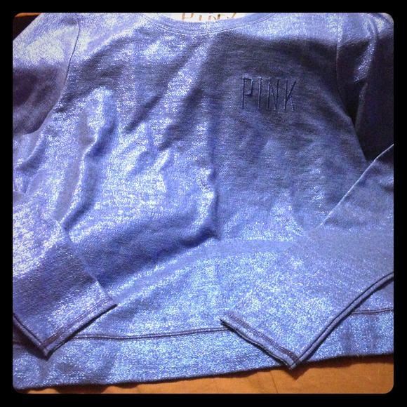 Victoria's Secret Pink Shimmer crewmen RARE pp