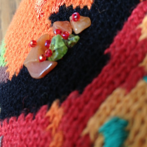 Color Block Cap-Sleeve Sweater - Picture 3 of 3