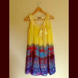 Colorful bubble dress. Never worn 💕