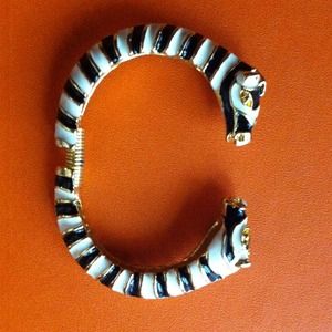 Kenneth Jay Lane zebra bracelet  vintage