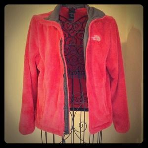 Red north face jacket