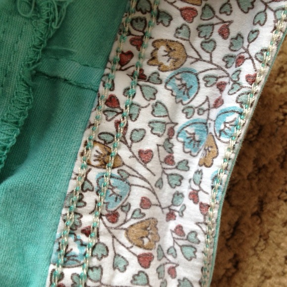 Aqua Blue Shorts w/ braided belt!! - Picture 3 of 4