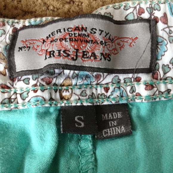 Aqua Blue Shorts w/ braided belt!! - Picture 4 of 4