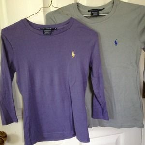 Lavender and grey Ralph Lauren shirts
