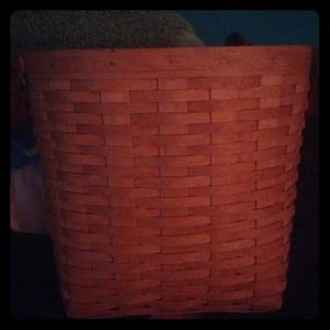 Longaberger oval waste basket
