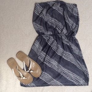 BUNDLED! Blue and White Striped Strapless Gap