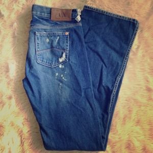 reserved Armani Exchange Bleached Jeans Size 4