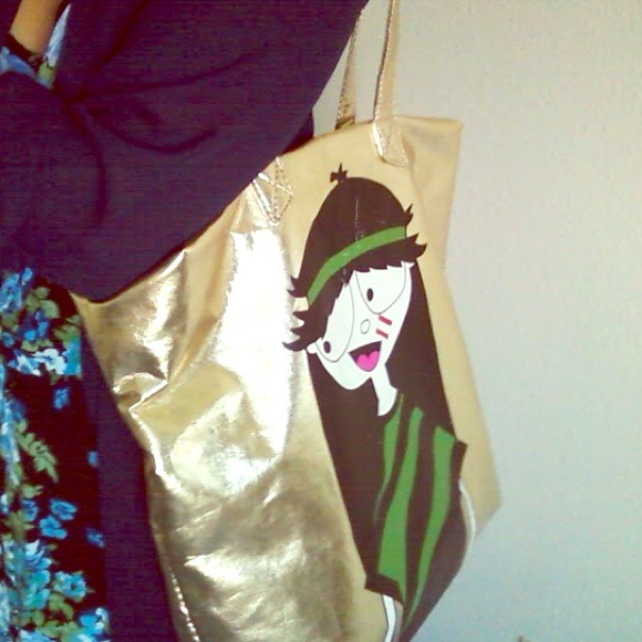 MBMJ Little Miss Marc gold tote - Picture 1 of 3