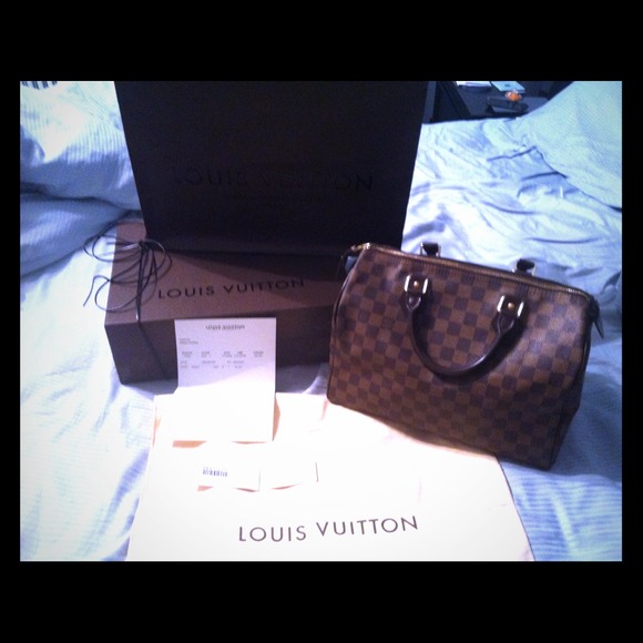 💯Authentic Louis Vuitton Speedy 30 Damier Ebene
