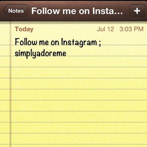 Follow me on Instagram!!!