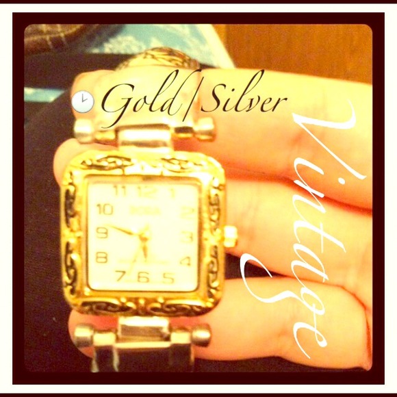 🕑Vintage gold/silver watch Bora