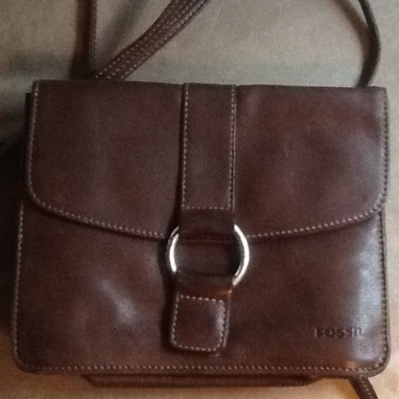 Authentic Fossil cross body purse/wallet