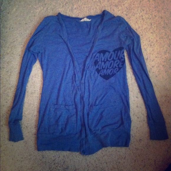 🚫TRADED🚫Forever 21 blue cardigan