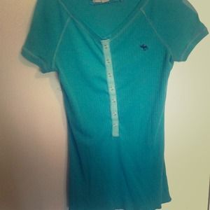 Abercrombie teal shirt