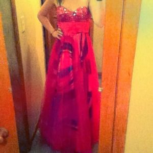 Pink prom dress