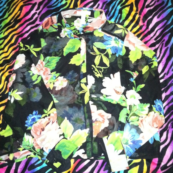 flower sheer top