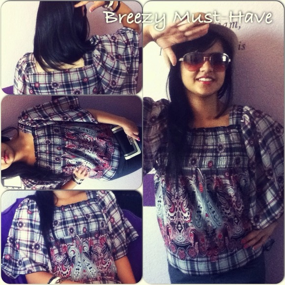 ⬇Reduceddd! Red&black Byer Girl top.