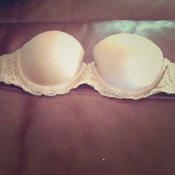 VS PINK Push Up Multi Way Nude Bra