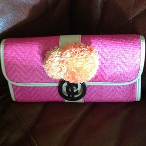 NWTs Juicy Couture straw clutch