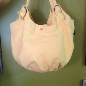 Yellow American eagle handbag.