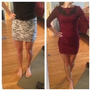 bundle red dress and zebra skirt for @kendraa16 😊