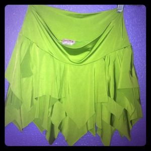 Bright green mini skirt ✂️price cut!
