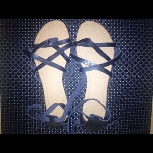 Price cut!!!  Never Worn Black Gladiator Sandals