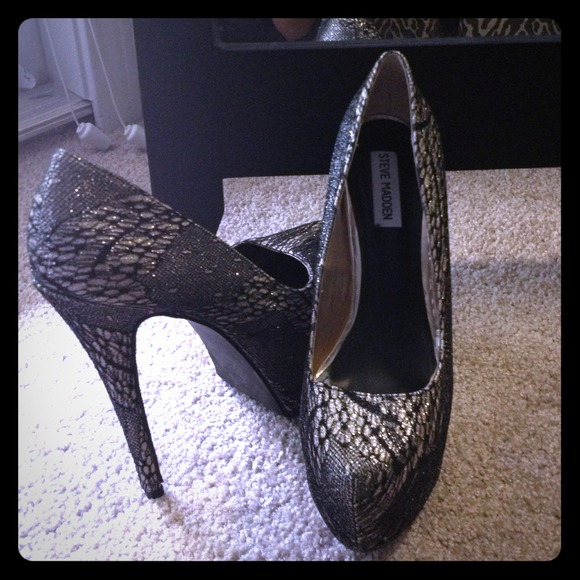 Super Sexy Sparkly Steve Madden Platforms