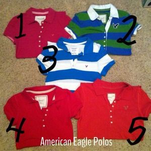 American Eagle Polos Bundle