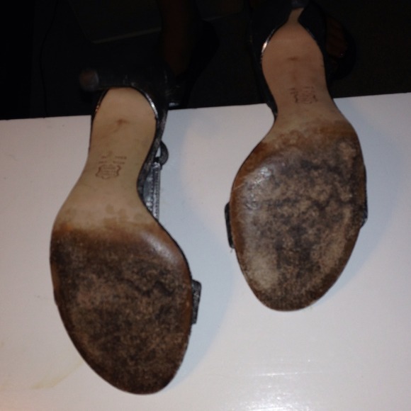 Nina silver ankle wrap heels. - Picture 4 of 4