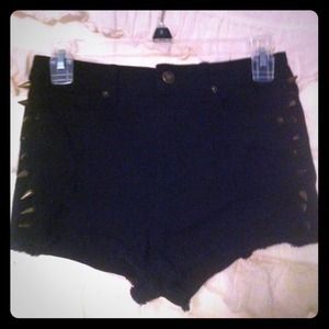 Spiked High Waisted Black Forever 21 Shorts
