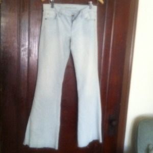 Light wash wide leg micheal kors jeans