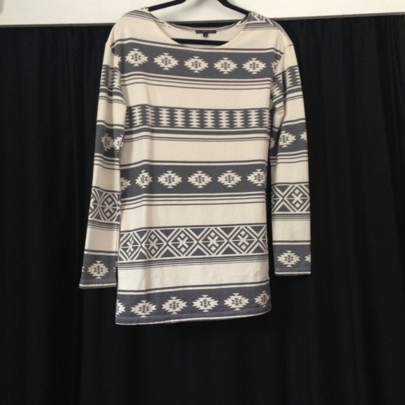 Grey& Off-white dress