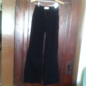 Black high waist wide leg pants