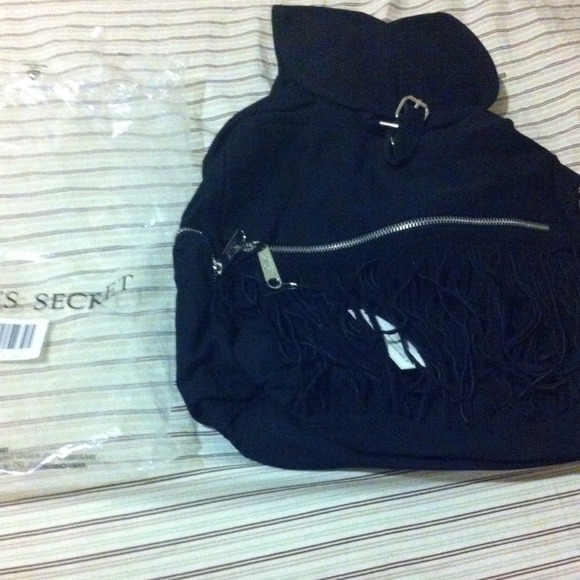 *****SOLD*******VS fringe backpack black. - Picture 2 of 4