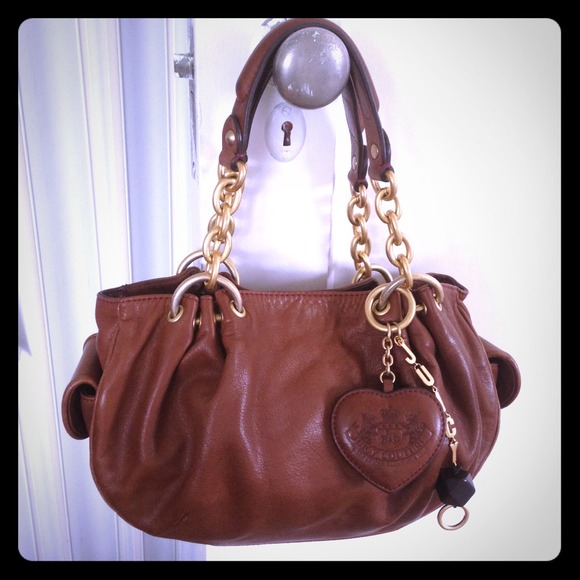 Juicy Couture Leather Baby Fluffy Purse - Picture 1 of 4