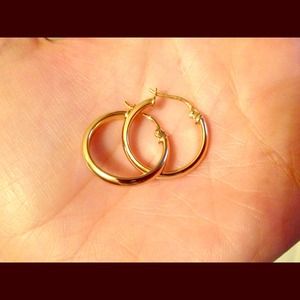 14k gold hoop earrings