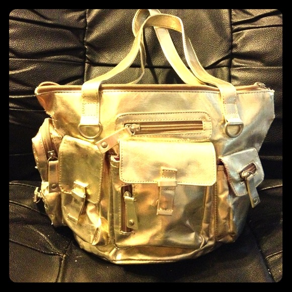 Gold Pockets Bag