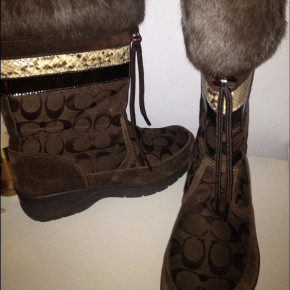 Coach all weather boots