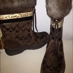 Coach all weather boots