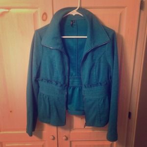 Blue tweed like jacket