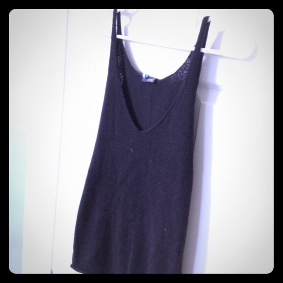 Black knit oversized tank!