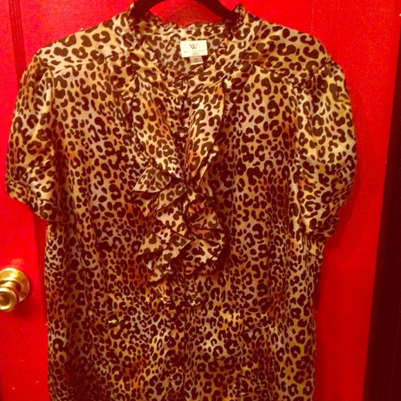 Cheetah Print Blouse with Luxury Feel