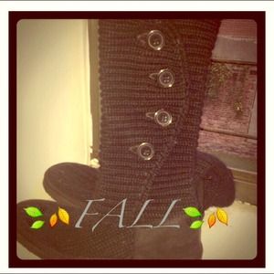 👢black knitted boots