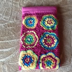 Hot Pink Crochet Eyeglass Case