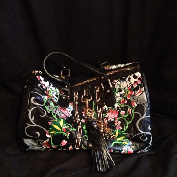 AUTHENTIC ED HARDY BY CHRISTIAN AUDIGIER HANDBAG