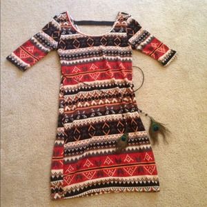 Tribal print dress