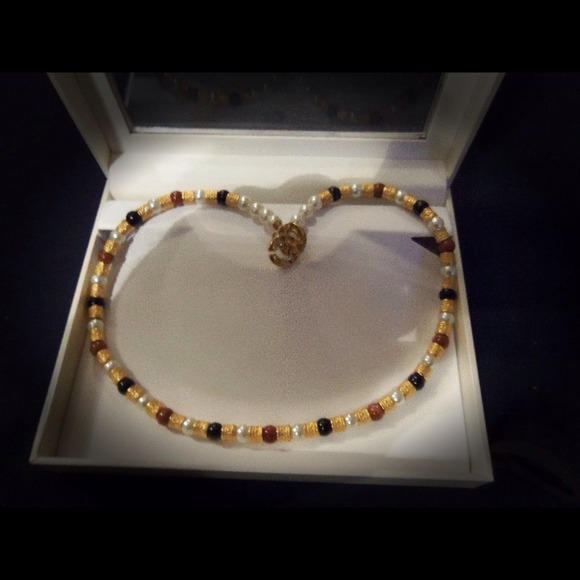 MISAKI vibrant necklace crafted in 14k Gold /StSt.