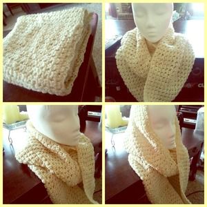 Brand new beige handmade Infiniti scarf.