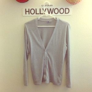 H&M gray cardigan.